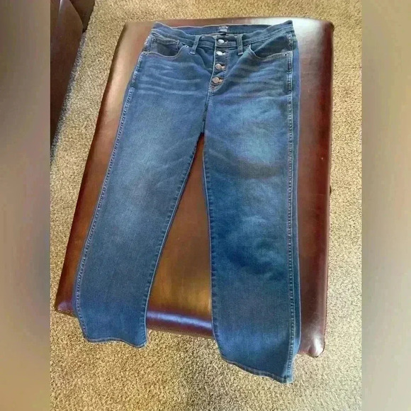 J. Crew Denim - J Crew Jeans Ladies VTG Stormy Ink High Rise Straight Leg Button Fly Size 29
